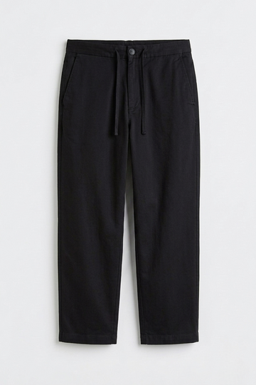 H&M relaxed fit pants - BLACK