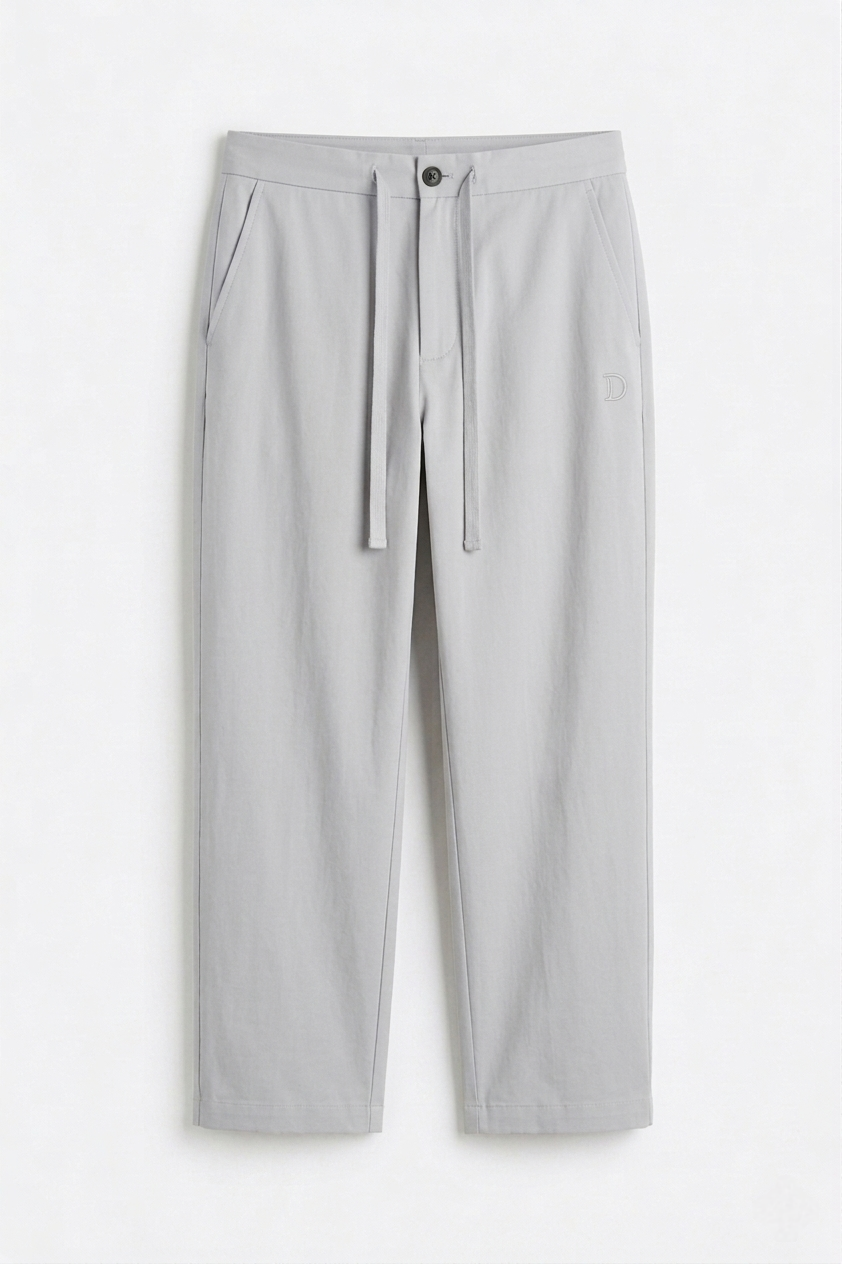 H&M relaxed fit pants- Silver Grey