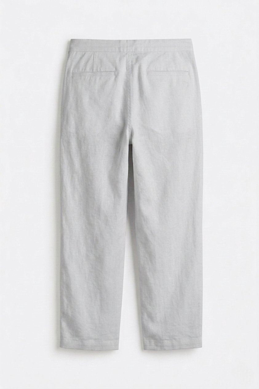 H&M relaxed fit pants- Silver Grey