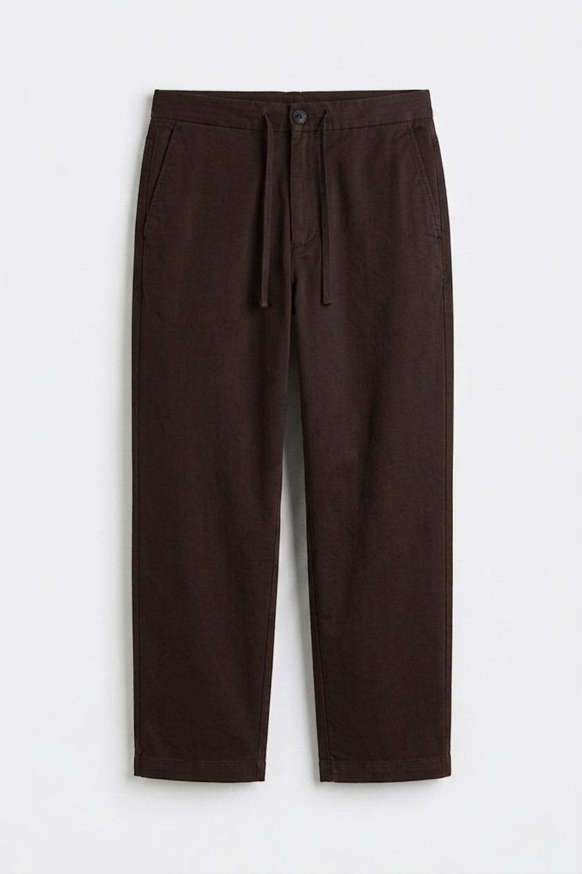 H&M relaxed fit pants - Dark Brown