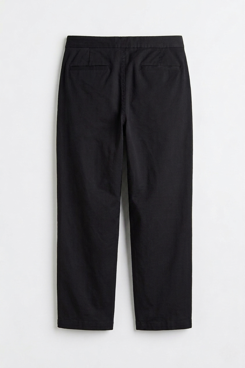 H&M relaxed fit pants - BLACK